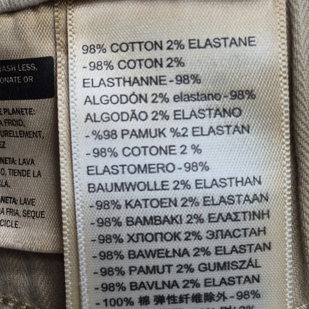 Levis Premium Jeans Womens 32 (34x31) Beige Vintage Chinos Baggy Wide Leg Pants